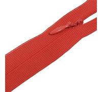 Fermeture invisible non séparable ajustable - rouge feu - Taille 40cm