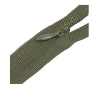 Fermeture invisible non séparable ajustable - vert kaki foncé - Taille 60cm