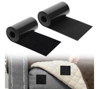 Fermeture lourde,Scratch Autocollant Avec Adhésif pour DIY,11cm×2m Scratch Autocollant Large,Bande Hook and Loop Autocollants,Noir Ruban Auto Agrippant pour Organiser et Réunir des Objets
