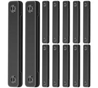 Fermeture magnétique | Lot de 12 supports de serrage avec tampon adhésif, accessoires de fenêtre pour restaurant, école, bureau, cage d'escalier, entrée, gastronomie