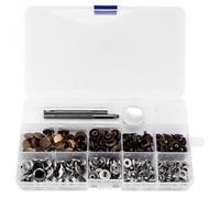 Fermeture Popper À Boutons Pression Avec Outil De Réglage Pour Vêtements En Cuir, Outils De Couture En Cuir, 50 Ensembles, Nouvelle Collection 633 #12mm