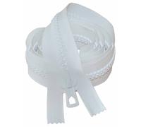 Fermeture pour combi 130 cm maille injectées 9 BLANC - LMA LEBEURRE - 500130-U BLC