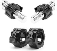 Fermeture rapide pour haltères [ensemble de 4] | Fermeture pour haltères 50 mm | Pince pour haltères longs et courts | Arrêtoir Pour disques d'haltères | Fermetures pour haltères pour changement de di