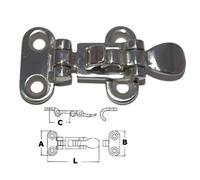 Fermeture Sauterelle inox 316 110x48mm