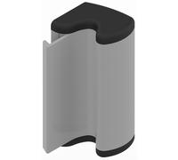 Fermeture semi automatique SORGHO 130 mm laqué gris aluminium RAL9006 LA CROISEE DS DS6127-007