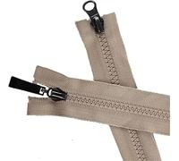 Fermetures à glissière en métal et nylon, fermeture éclair invisible, fermeture à glissière double colorée n ° 5, fermetures à glissière ouvertes en résine de 80 cm, accessoires de vêtement for sac de