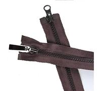 Fermetures à glissière en métal et nylon, fermeture éclair invisible, fermeture à glissière double colorée n ° 5, fermetures à glissière ouvertes en résine de 80 cm, accessoires de vêtement for sac de