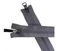 Fermetures à glissière en métal et nylon, fermeture éclair invisible, fermeture à glissière double colorée n ° 5, fermetures à glissière ouvertes en résine de 80 cm, accessoires de vêtement for sac de