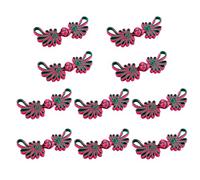 Fermetures de grenouille for la couture, 10 pièces de boutons de fermeture chinois, boutons chinois, nœuds chinois, boutons de fixation for fermeture de bricolage, couture de manteaux de pull Cheongsa