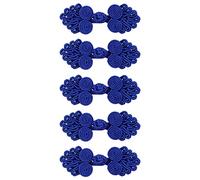 Fermetures de grenouille for la couture, 5 paires de boutons de fermeture chinois, boutons de nœuds chinois, fermetures de couture for pull, cape, manteaux, écharpe, cardigan et costumes, couture de t