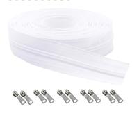 Fermetures éclair à Coudre Ensemble De Fermetures à Glissière Sans Fin Fermetures à Glissière En Nylon De 10 M Avec 10 Curseurs En MéTal pour Couvre-Lit, Moustiquaire Tente Housse De Canapé Cartable