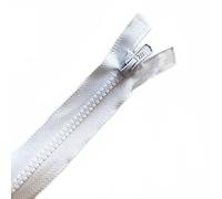 Fermetures éclair en plastique épaisse avec extrémités ouvertes, toutes les tailles de 25 cm à 91 cm - 16 couleurs, blanc, 14" / 36cm