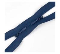 Fermetures eclair Lot De 5 Ou 10 Fermetures Éclair Invisibles En Nylon, 60/120 Cm, Double Curseur, For Couture, Vêtements, Sacs, Oreillers pour Couture(Dark blue,60cm,10Pcs)