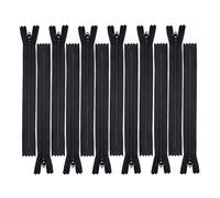 Fermetures glissi re en nylon YKK USA Coil 14 3 pour jupe et robe, couleur YKK 580 noir, lot de 12