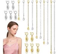 Fermetures magnétiques pour colliers - 20 pièces d'extension de chaîne magnétique | Matériaux pour bracelets, réparation de chaînes et couches quotidiennes