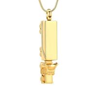 Fermetures sécurisées Porte-cendres Pendentifs Forme de train Construction en acier inoxydable Chérir les souvenirs pour les souvenirs d ' animaux de compagnie ou humains Pendentifs de bijoux