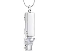 Fermetures sécurisées Porte-cendres Pendentifs Forme de train Construction en acier inoxydable Chérir les souvenirs pour les souvenirs d ' animaux de compagnie ou humains Pendentifs de bijoux