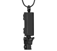 Fermetures sécurisées Porte-cendres Pendentifs Forme de train Construction en acier inoxydable Chérir les souvenirs pour les souvenirs d ' animaux de compagnie ou humains Pendentifs de bijoux