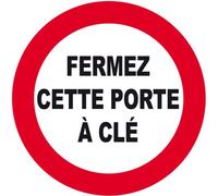 Fermez Cette Porte À Clé - 15cm - Sticker/Autocollant