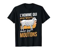 Fermier Animaux De Ferme Homme Qui Parle Aux Moutons T-Shirt