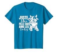 Fermier Juste Une Fille Qui Aime Les Vaches Vache T-Shirt