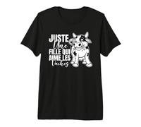 Fermier Juste Une Fille Qui Aime Les Vaches Vache T-Shirt Haut de Gamme