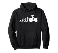 Fermier Tracteur Agriculture Agriculteur Evolution Sweat à Capuche
