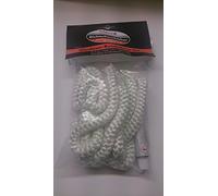 Fermit Kit avec joint rond en fibre de verre pour porte de cheminée/poêle et colle thermique max. 1100 °C Diamètre 8/10/12 mm