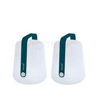 Fermob Balad Lampe rechargeable LED acapulco bleu - 25 cm - lot de 2 Ce luminaire comporte des modules à LED prémontés de classes énergétiques A A++, A+, A