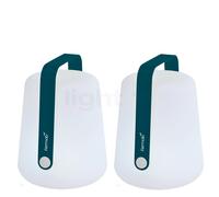 Fermob Balad Lampe rechargeable LED acapulco bleu - 38 cm - lot de 2 Ce luminaire comporte des modules à LED prémontés de classes énergétiques A A++, A+, A