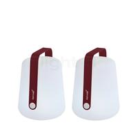 Fermob Balad Lampe rechargeable LED cerise noire - 25 cm - lot de 2 Ce luminaire comporte des modules à LED prémontés de classes énergétiques A A++, A+, A