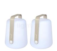 Fermob Balad Lampe rechargeable LED gris argile - 38 cm - lot de 2 Ce luminaire comporte des modules à LED prémontés de classes énergétiques A A++, A+, A