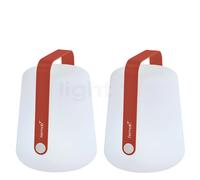 Fermob Balad Lampe rechargeable LED ocre rouge - 38 cm - lot de 2 Ce luminaire comporte des modules à LED prémontés de classes énergétiques A A++, A+, A