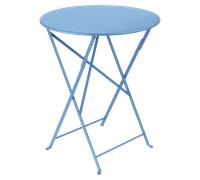 Fermob BISTRO Table pliante ronde - Ø 60 cm - E1 bleu-maya