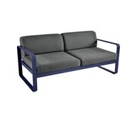 Fermob Canapé deux places BELLEVIE - 92 bleu abysse - gris graphite