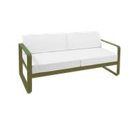 Fermob Canapé deux places BELLEVIE - D3 Pesto - blanc grisé