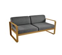 Fermob Canapé deux places BELLEVIE - gris graphite - D2 Pain d'épices