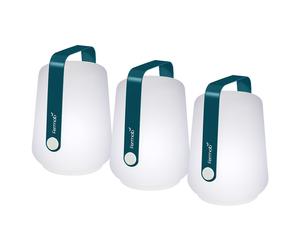 Fermob Ensemble de 3 lampes Balad - 21 bleu acapulco