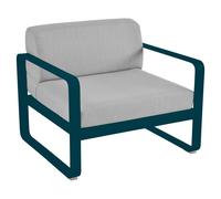 Fermob Fauteuil BELLEVIE - 21 bleu acapulco - gris flanelle
