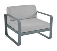 Fermob Fauteuil de jardin Bellevie gris orage/gris flanelle LxHxP 85x71x75cm