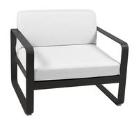 Fermob Fauteuil BELLEVIE - 42 réglisse - blanc grisé