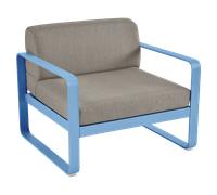 Fermob Fauteuil BELLEVIE - E1 bleu-maya - B8 gris taupe