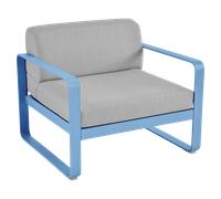 Fermob Fauteuil BELLEVIE - E1 bleu-maya - gris flanelle