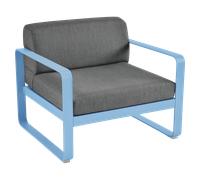 Fermob Fauteuil BELLEVIE - E1 bleu-maya - gris graphite