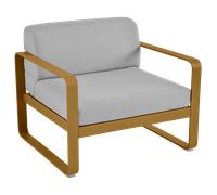 Fermob Fauteuil BELLEVIE - gris flanelle - D2 Pain d'épices