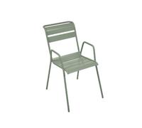 FERMOB-Fauteuil Bridge Monceau coloris cactus en acier Fermob