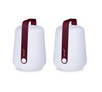 Fermob Set de 2 lampes LED Balad avec batterie H 38cm cerise noire H 38cm / Ø 28cm