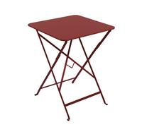 FERMOB-Table carrée pliante en acier coloris piment Bistro Fermob - 57 x 57 cm