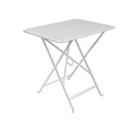 Fermob Table de Jardin Rectangulaire Pliante Acier Laqué, Blanc, 77cm x 57cm