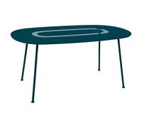 Fermob Table ovale Lorette - 21 bleu acapulco